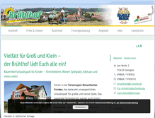 Tablet Screenshot of gaestehaus-bruehlhof.de